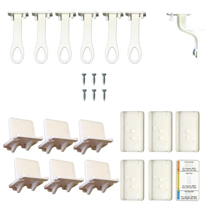 Adhesive Lower Drawer Latch – 6 Pack