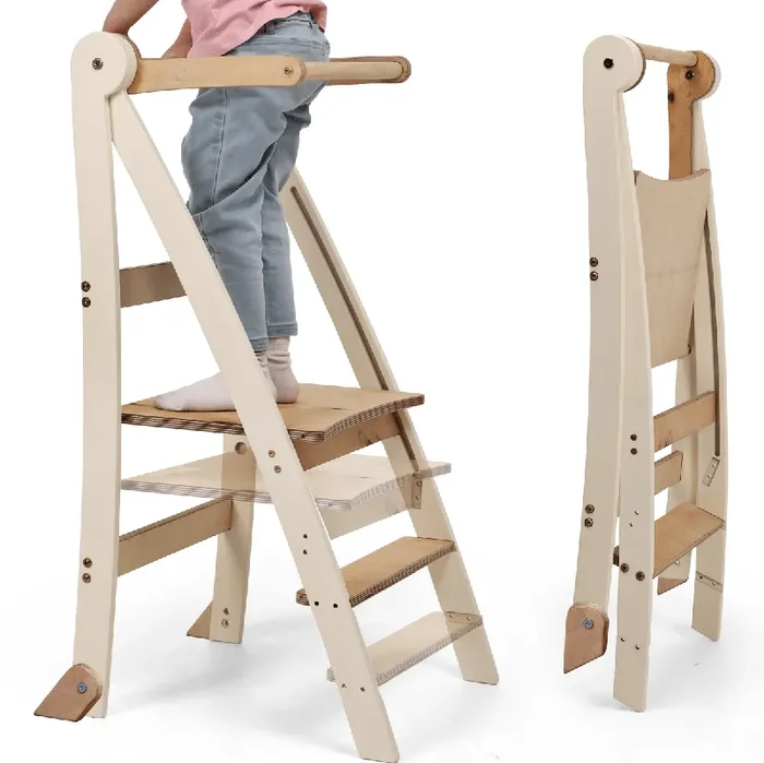 Adjustable Montessori Tower – Kids Step Stool