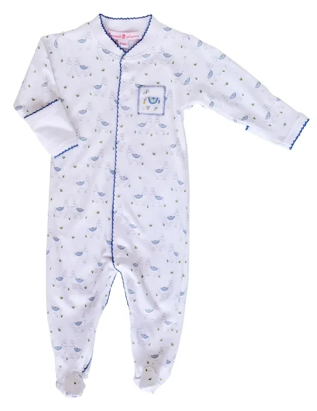 Alex The Alpaca Blue Footie
