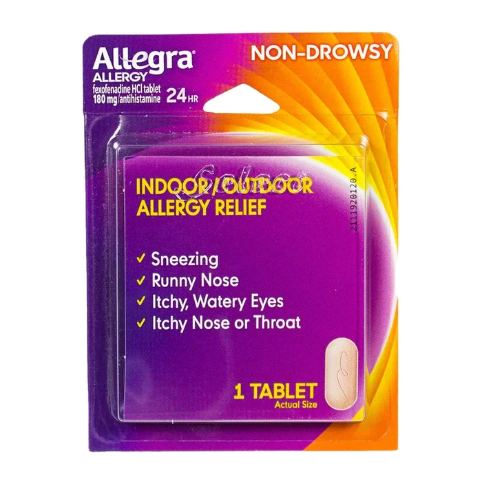 Allegra Allergy 24 Hour Non-Drowsy Relief – Card of 1