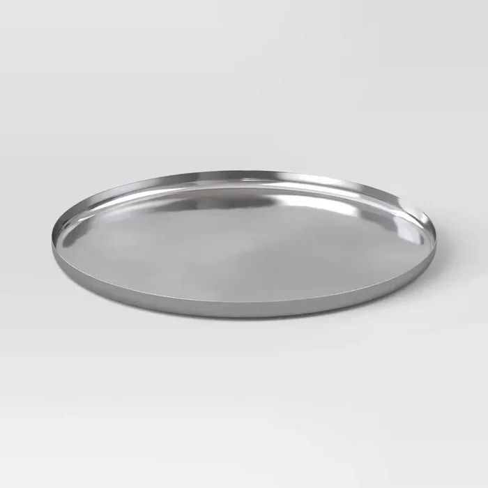 Aluminum Charger Plate Silver – Threshold (See Description)