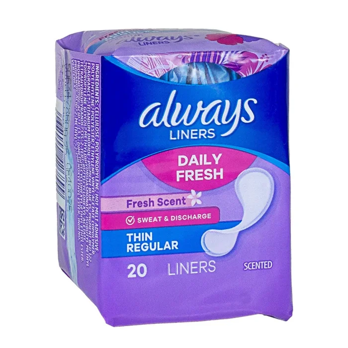 Always Thin Active Scented Liners – Pack of 20