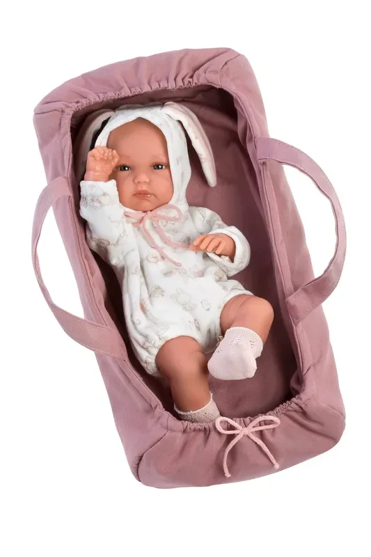 Anatomically Correct Baby Doll With Carrycot | 13.8 ” | Anna