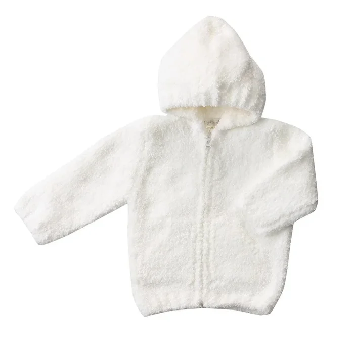 Angel Dear Chenille Hoodie, 6-12 Months – White