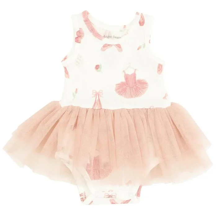Angel Dear Ribbed Tank Bodysuit Tutu