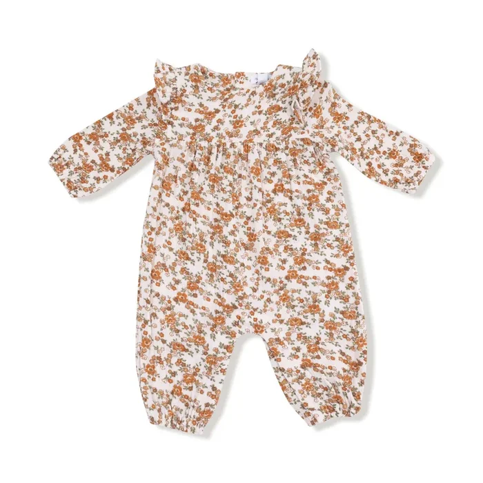 Angel Dear Ruffle Sleeve Romper | Prairie Calico