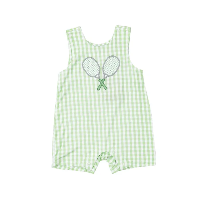 Angel Dear Sleeveless Jon Jon | Nini Gingham Green