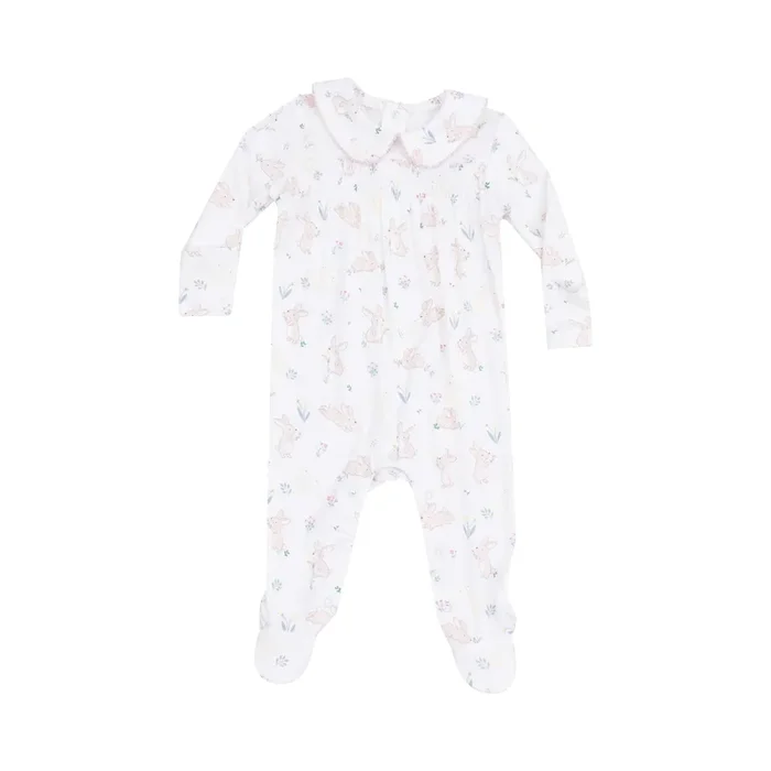 Angel Dear Smocked Peter Pan Footie | Bunny & Duck