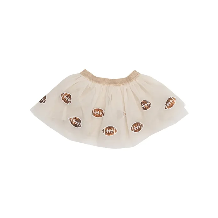 Angel Dear Tutu Skirt | Oatmeal Football