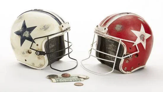 Antique Football Helmet Bank