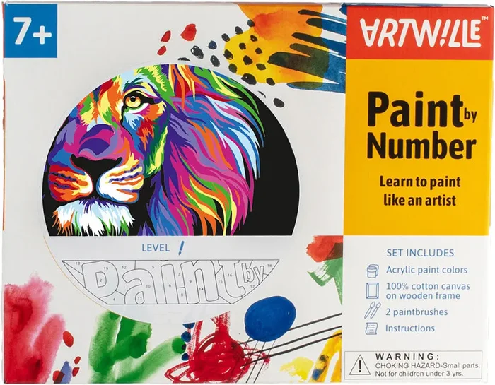 Artwille Paint By Number Neon Lion