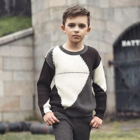 Arygle Sweater – Coffee