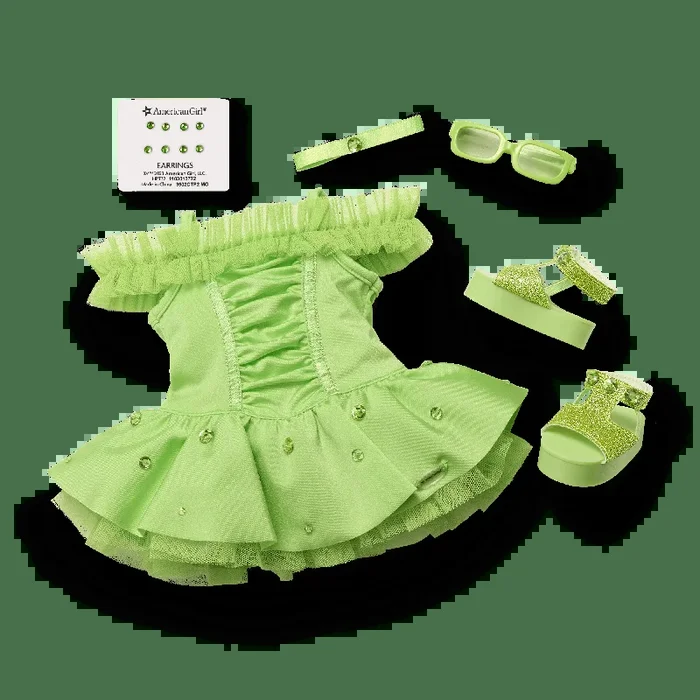 August Phenomenal Peridot Outfit for 18-inch Dolls