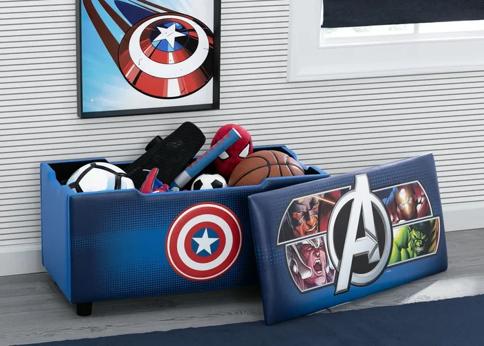 Avengers Upholstered Storage Bench for Kids
