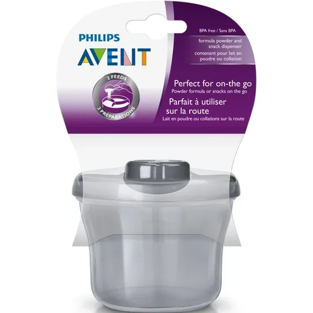 AVENT – FORMULA DISPENSER AND SNACK CUP – GREY