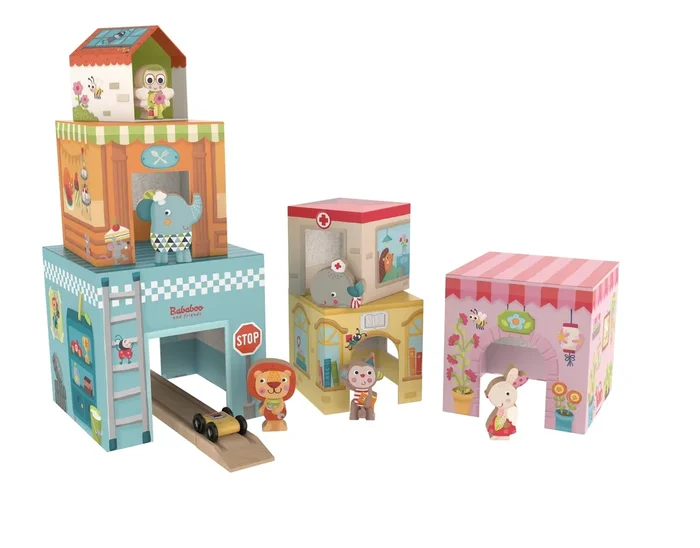 Bababoo Stacking Game Tower House