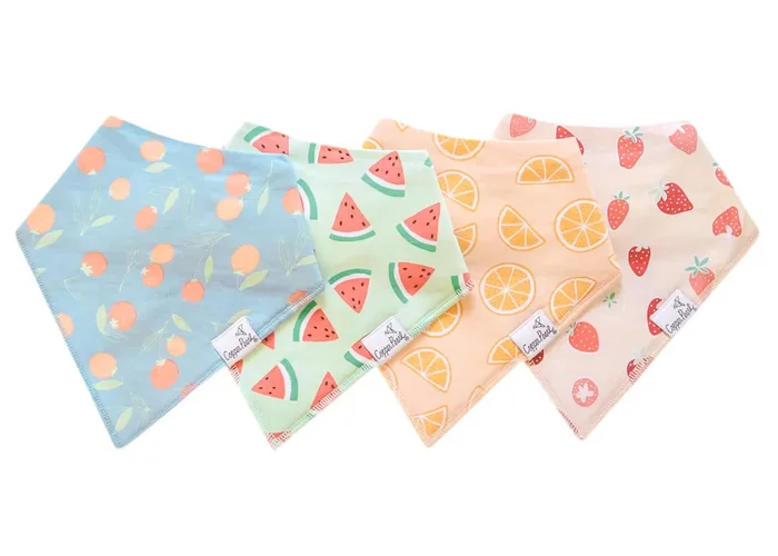 Baby Bandana Bibs – Clementine