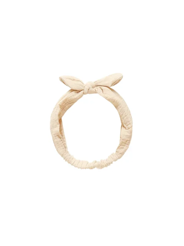 Baby Bow Headband – Ecru