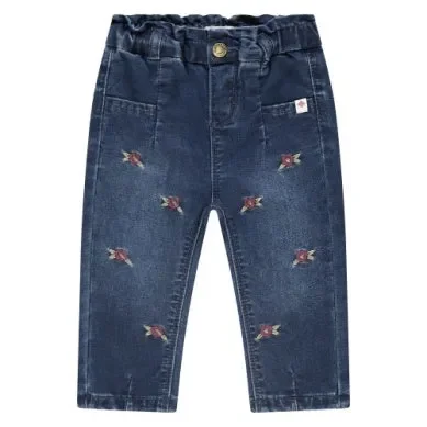 BABY GIRLS DENIM EMB FLOWERS