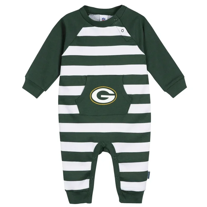 Baby Green Bay Packers Football Romper with Pocket