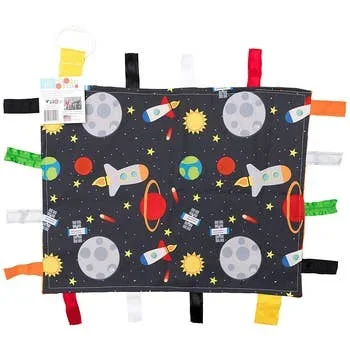 Baby Jack Space Stars Rockets Taggy Blanket Learning Lovely