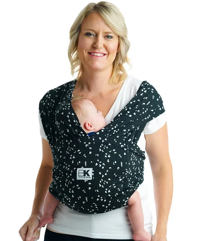 Baby K’tan Baby Carrier in Sweetheart Black – Large