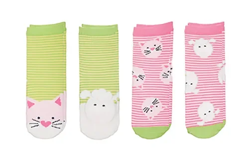 Baby/kids Safari Socks Set – Kitten | Lamb