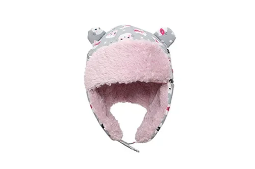 Baby/kids Water Repellent Trapper Hat – Cat (grey)