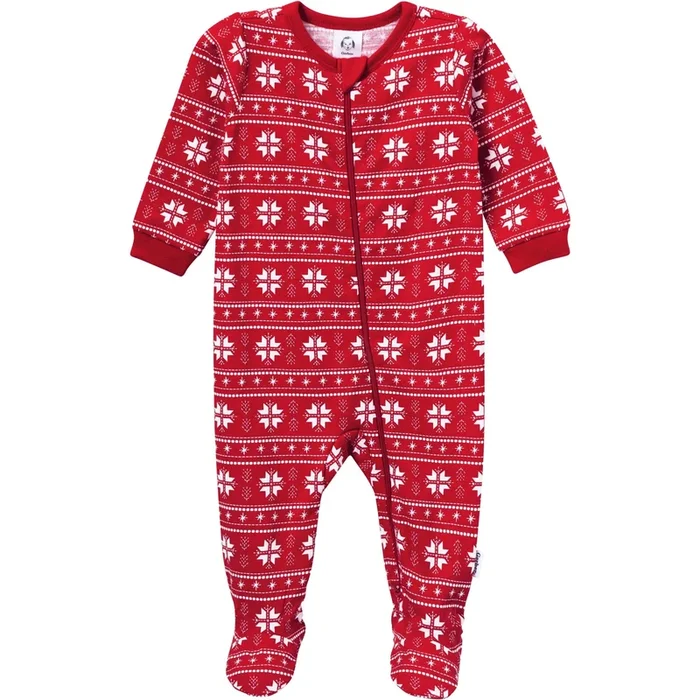 Baby Neutral Red Fair Isle Sleep ‘N Play