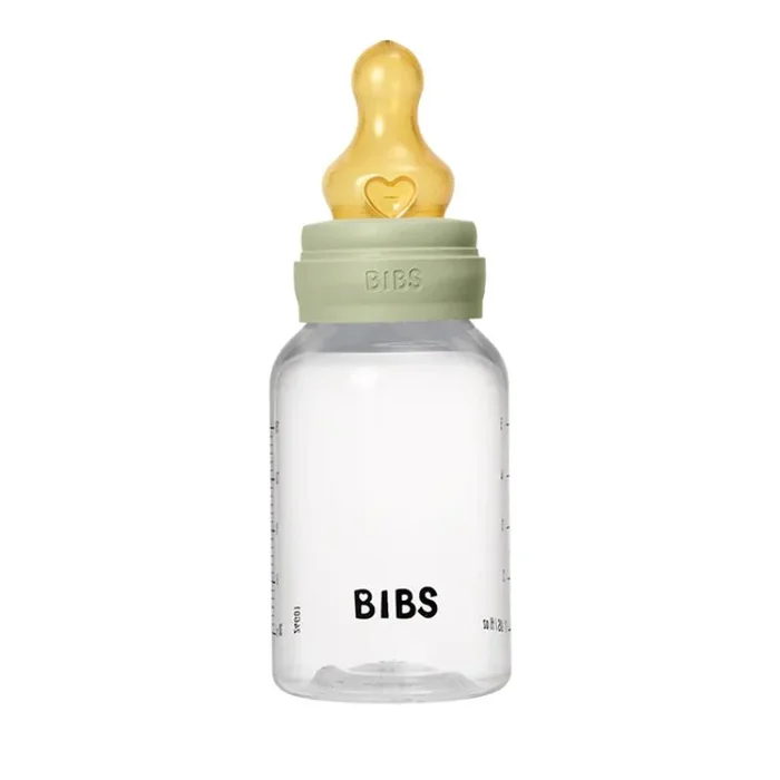 Baby Plastic Bottle Complete Set – Natural Rubber Latex