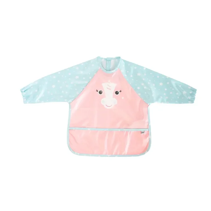 Baby/toddler Sleeved Bib/art Smock – Allie The Alicorn