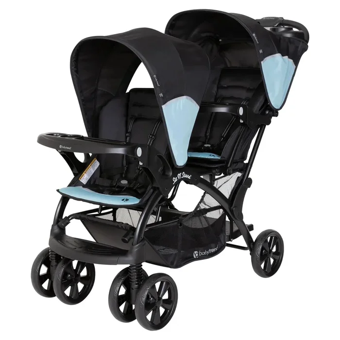 Baby Trend Sit N’ Stand Double Stroller | Double Stroller with Multiple Modes for Babies to Toddlers