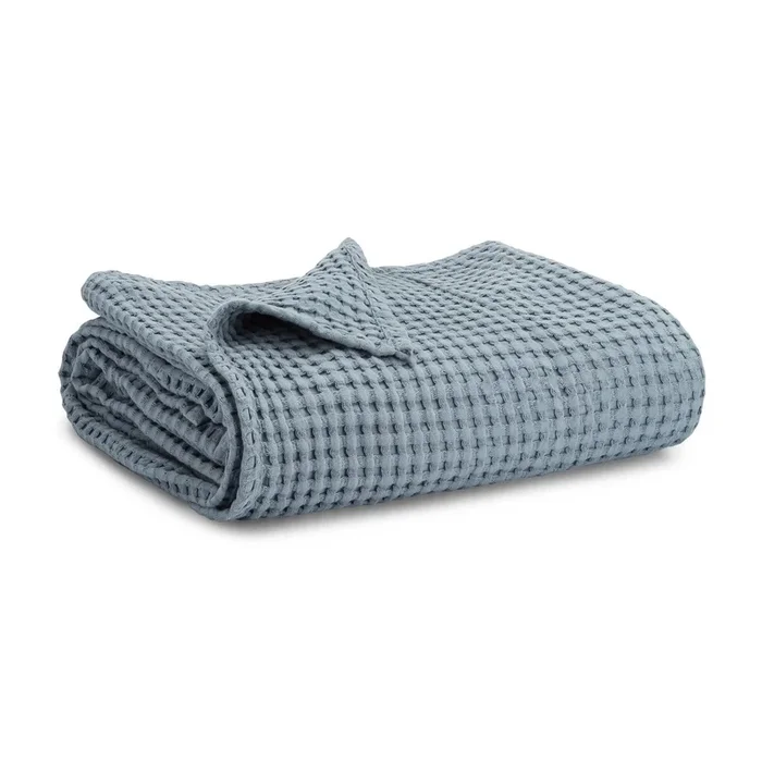 Baby Waffle Blankets by Comfy Cubs in Pacific Blue