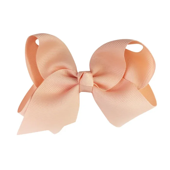 Baby Wisp Americana Boutique Ribbon Bow Alligator Clip | Peach