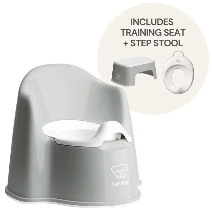BabyBjorn Potty Training Bundle – Grey / White