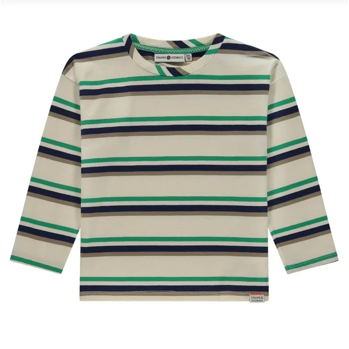Babyface – Cotton Long Sleeve Tee – Color Stripe
