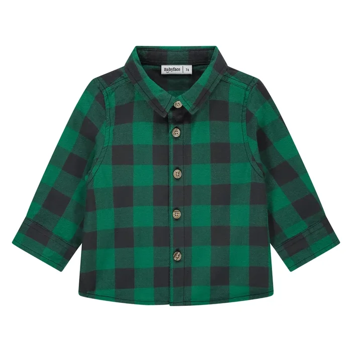 Babyface – Plaid Button Down – Green