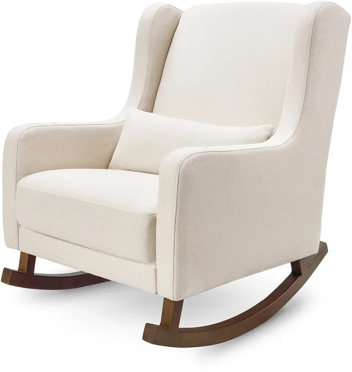 Babyletto Kai Rocker – Performance Natural Eco-Twill w/ Dark Legs