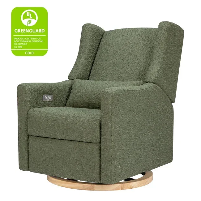 Babyletto Kiwi Electronic Recliner & Swivel Glider with USB Port | Olive Boucle