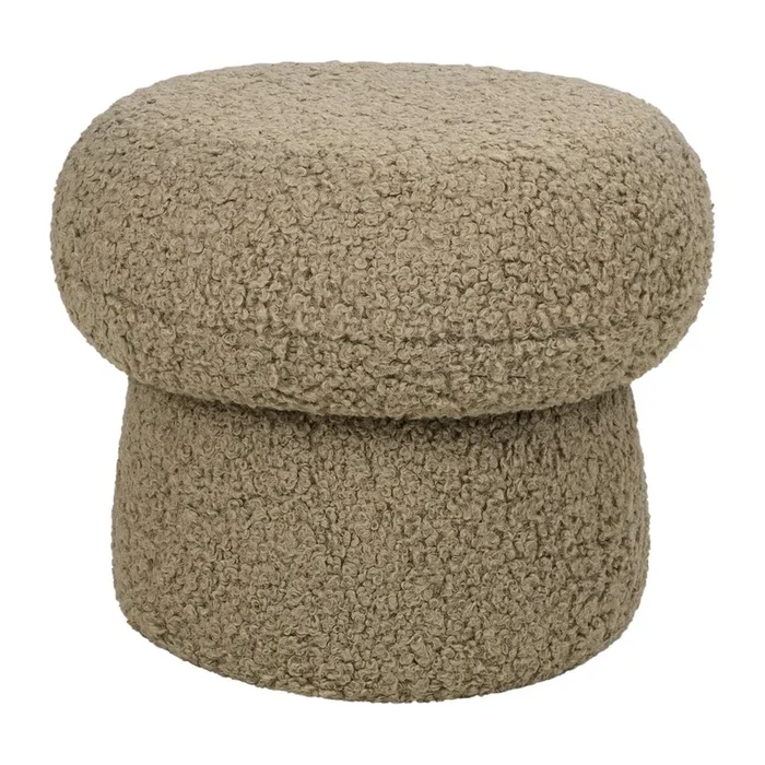 Babyletto Mini Mushroom Pouf – Latte Teddy Loop
