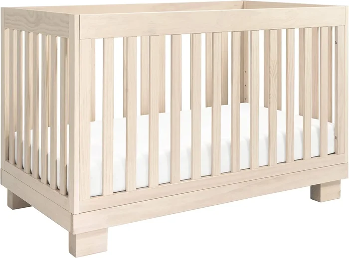Babyletto Modo 3-in-1 Convertible Crib w/Toddler Bed Conversion Kit – Washed Natural