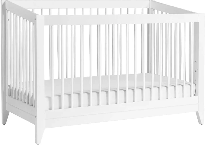 Babyletto Sprout 4-in-1 Convertible Crib w/Toddler Bed Conversion Kit – White