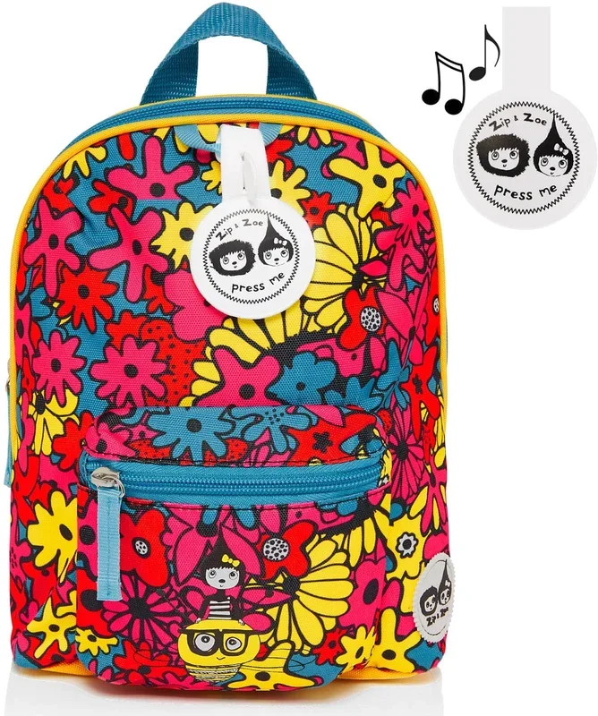 Babymel Mini Kid Backpack + Safety Harness – Floral Brights