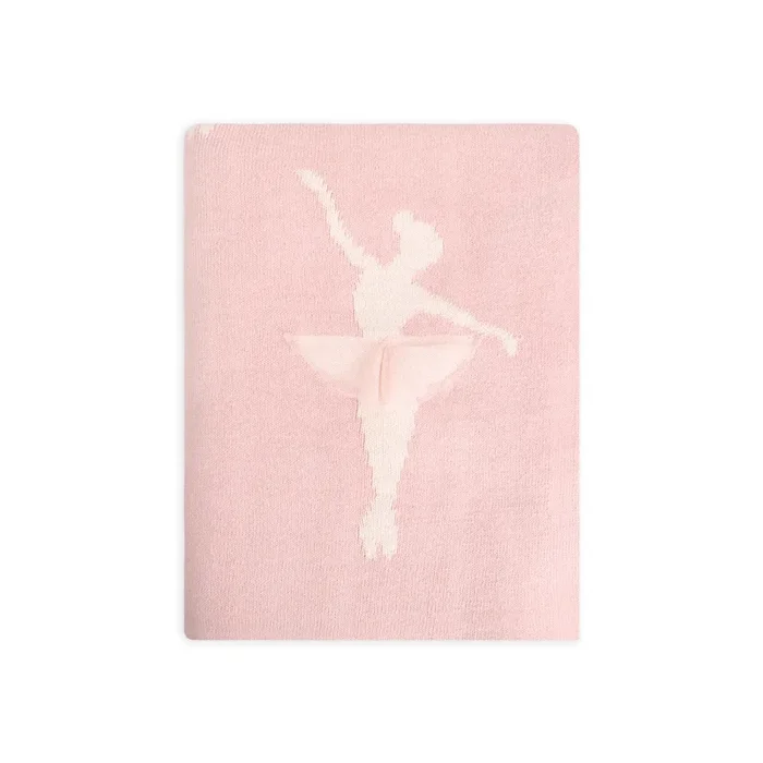 Ballerina Tutu 3D Organic Cotton – Jacquard Sweater Knit Baby Blankets