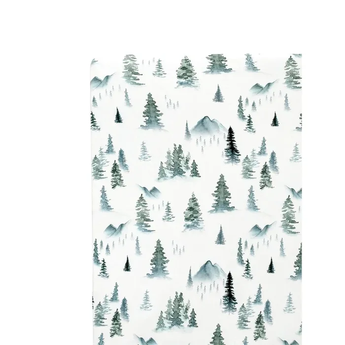 Bamboo Fitted Crib Sheet – Green Forest