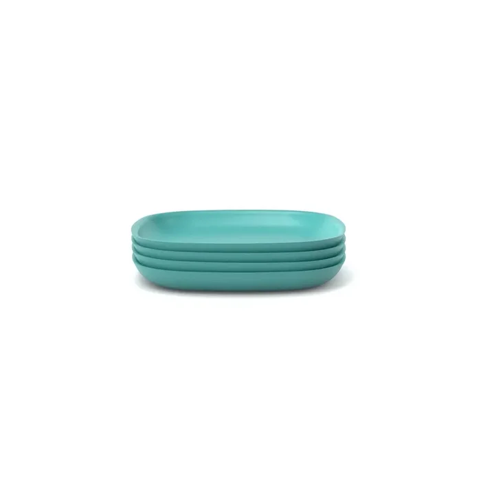 Bamboo Side Plate – 4 Piece Set – Lagoon