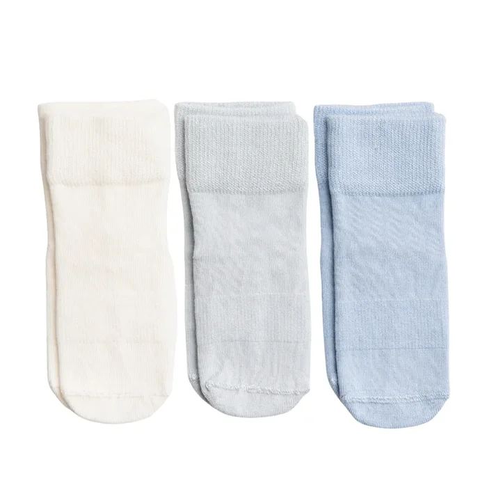 Bamboo Squid Socks – Casen Collection | Ivory Powder Baby Blue