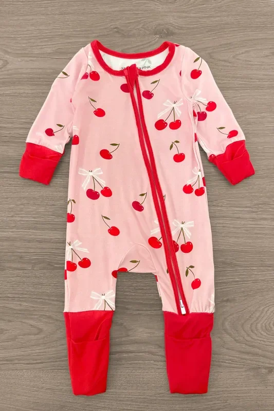 Bamboo Sweet Cherry Onesie