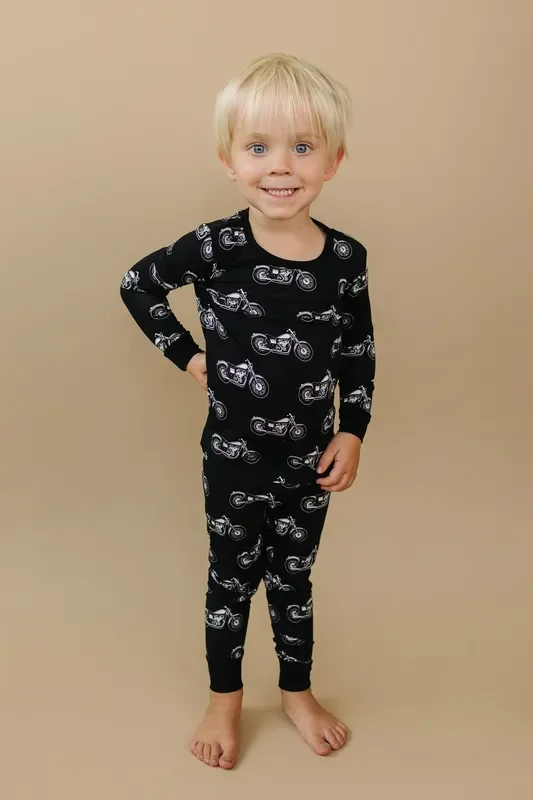 Bamboo Two Piece Set | Born To Ride Black