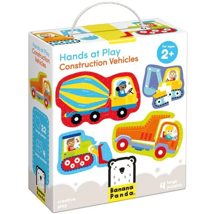 Banana Panda Hands at Play Construction Vehicles